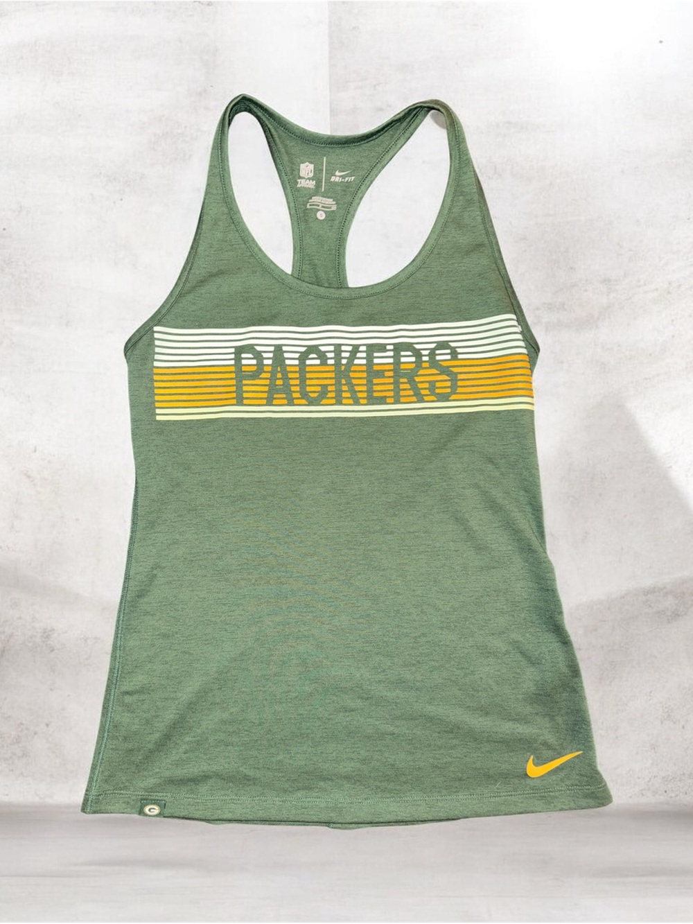 Nike Dri-FIT Green Bay Packers Racerback Tank Top Women’s Small NFL